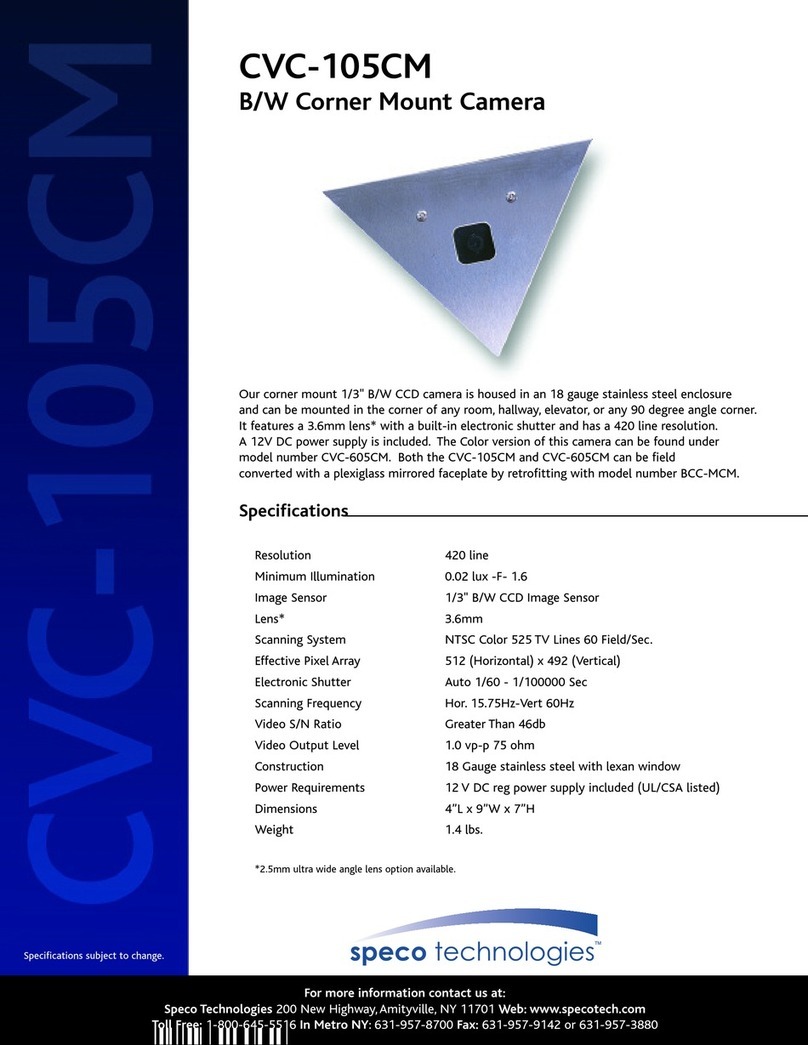 Speco CVC-105CM User manual Speco CVC-105CM User manual