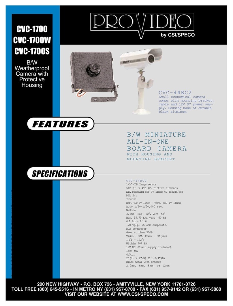 Speco CVC-1700S User manual Speco CVC-1700S User manual