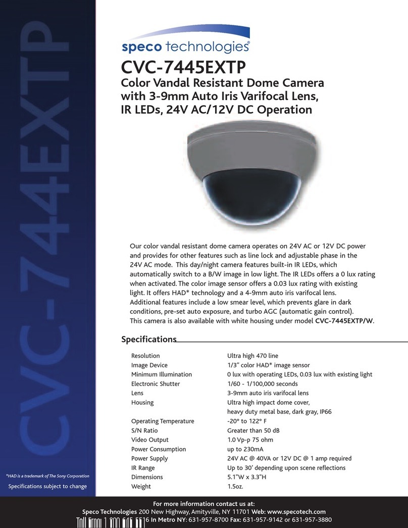 Speco CVC-7445EXTP User manual
