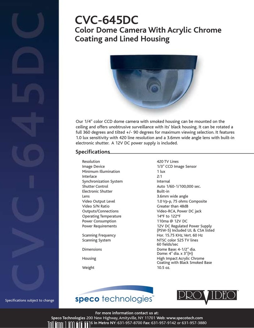 Speco CVC-645DC User manual