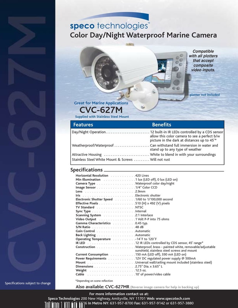 Speco CVC-627M Specifications