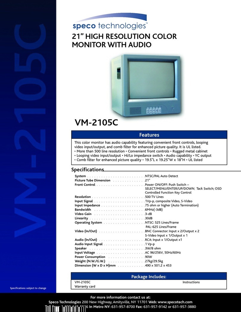 Speco VM-2105C User manual
