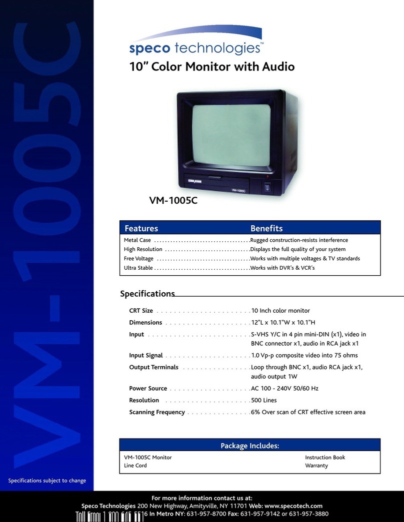 Speco VM-1005C User manual