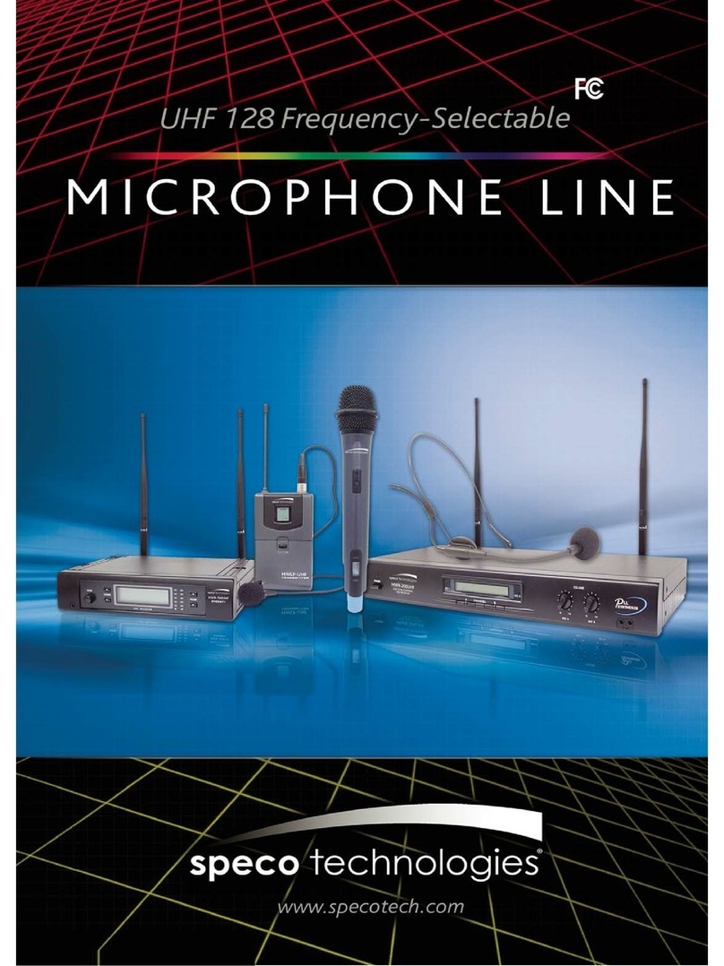 Speco MWR-100UHF User manual