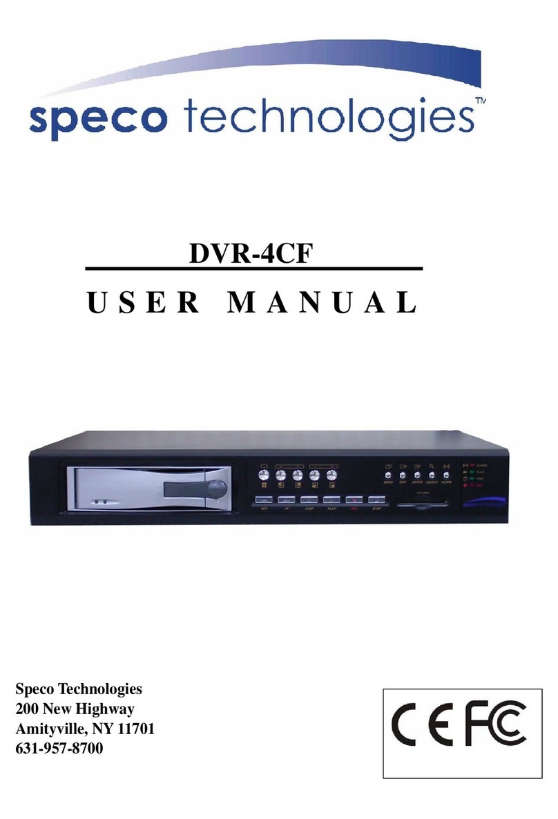Speco DVR-4CF user manual