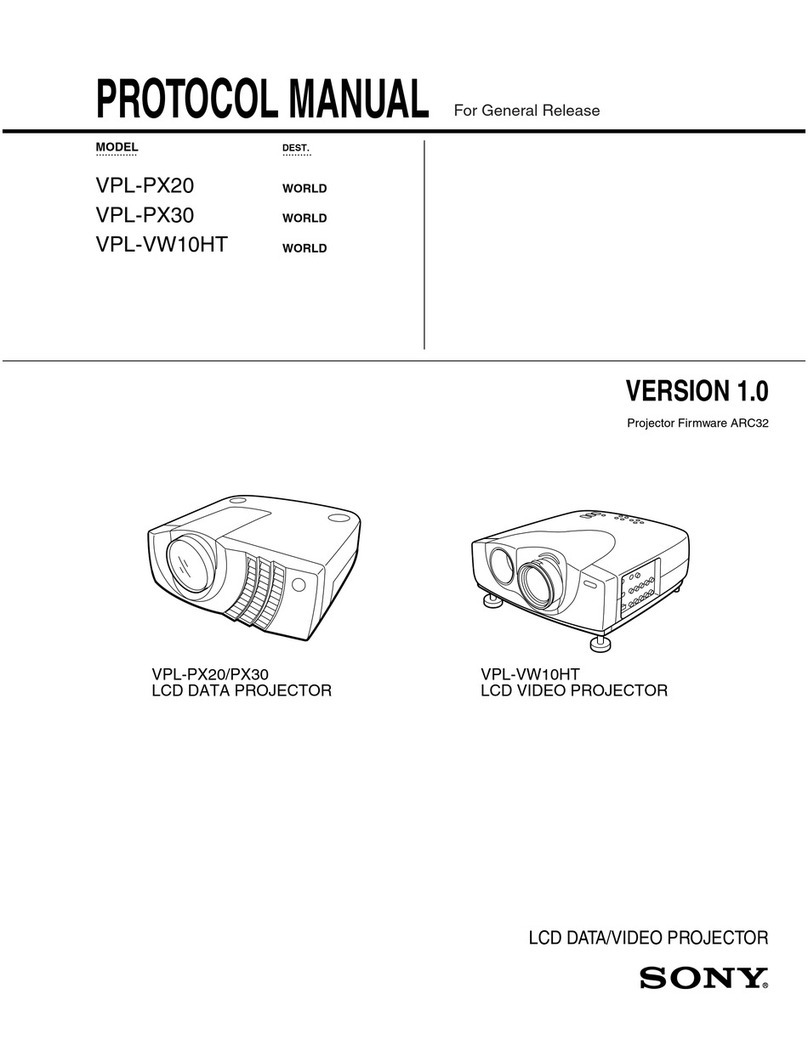 Sony VPL-PX30 Protocol manual