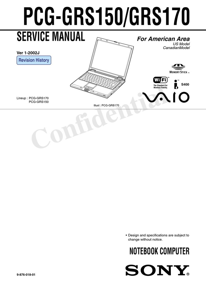 Sony VAIO PCG-GRS150 User manual