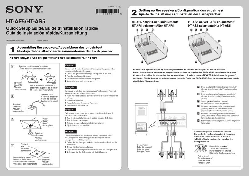 Sony HT-AS5 User manual