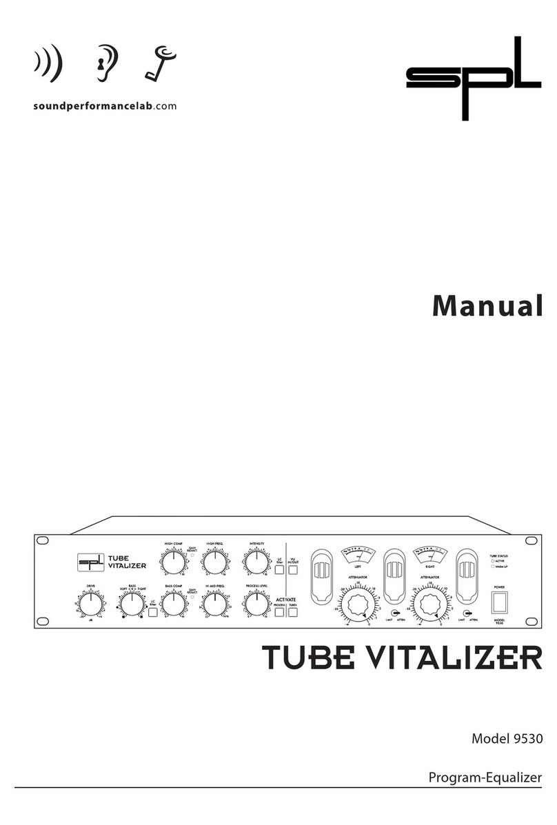 Sound Performance Lab TUBE VITALIZER 9530 user manual Sound Performance Lab TUBE VITALIZER 9530 user manual