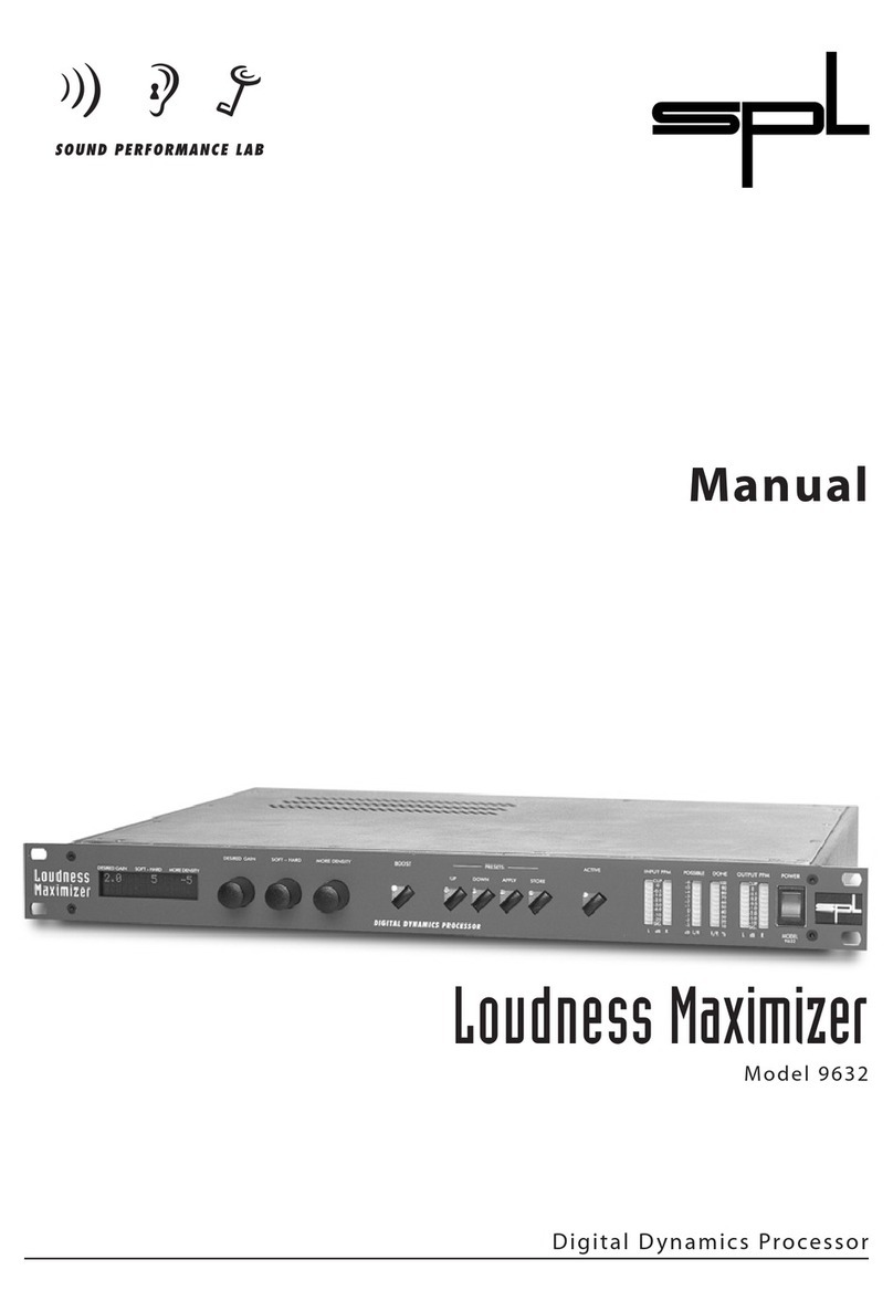 Sound Performance Lab Loudness Maximizer 9632 User manual