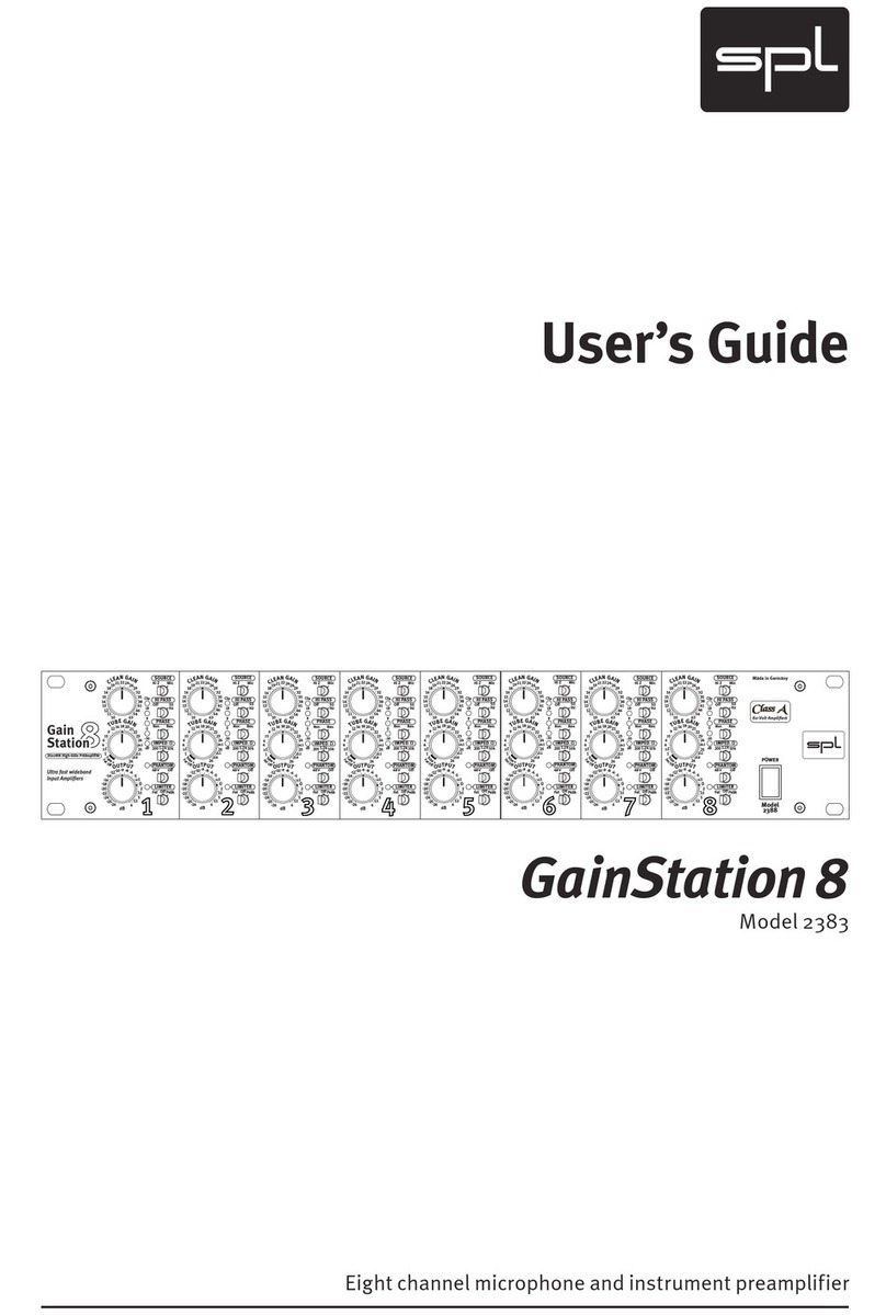 Sound Performance Lab Gain Station 8 2383 User manual
