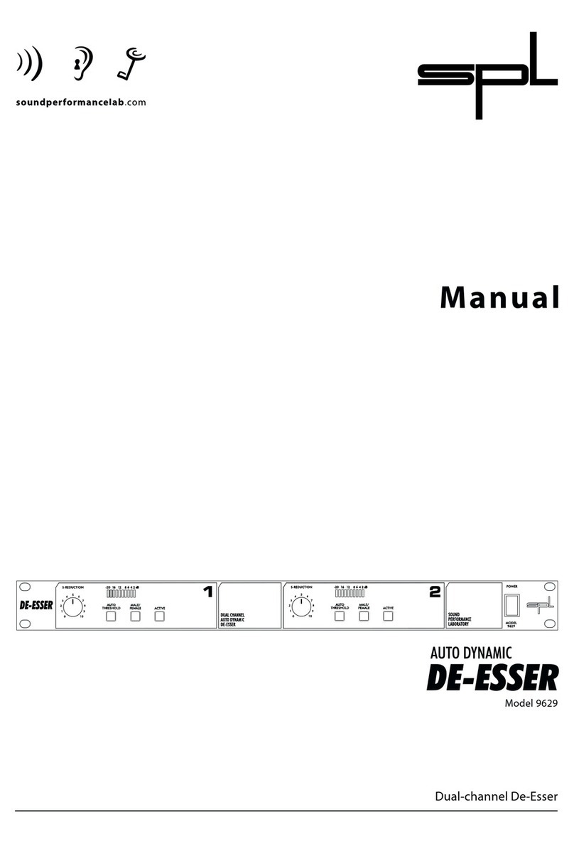 Sound Performance Lab Audio Equalizer 9629 owner's manual