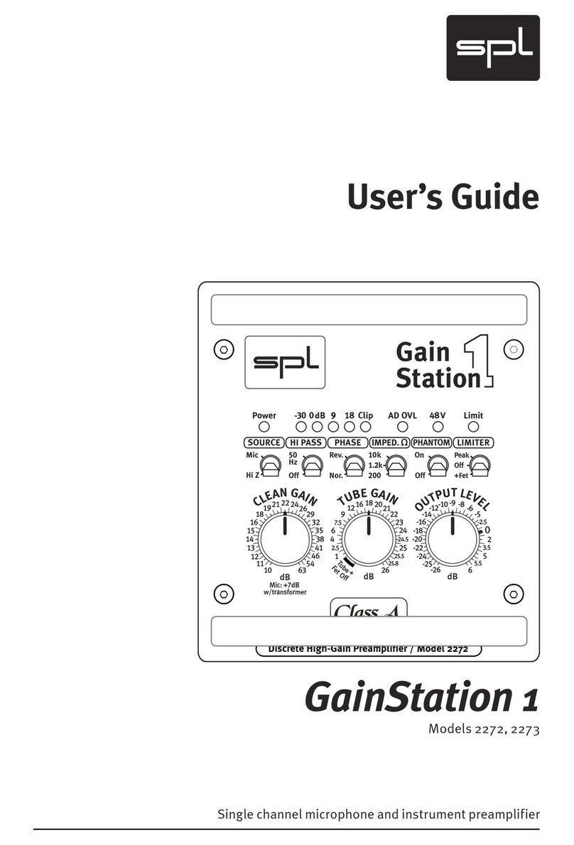 Sound Performance Lab Gain Station 2272 User manual