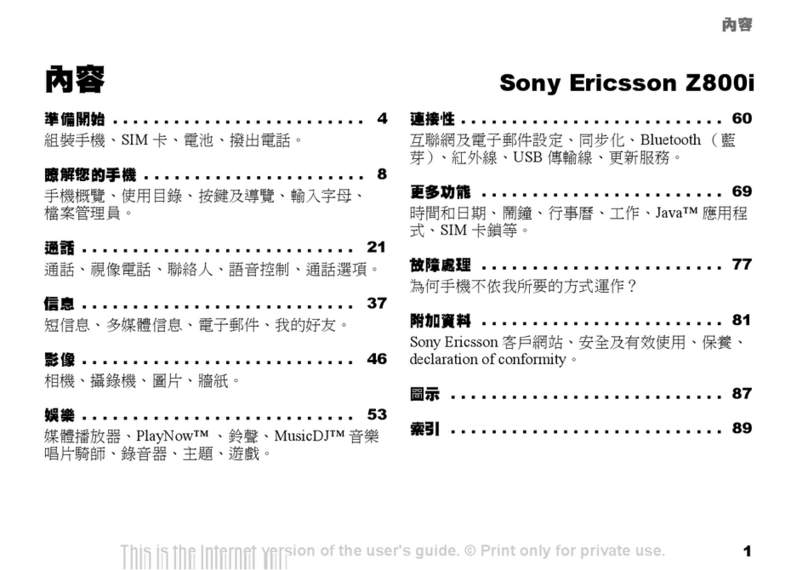 Sony Ericsson Z800i  Z800i Z800i User manual