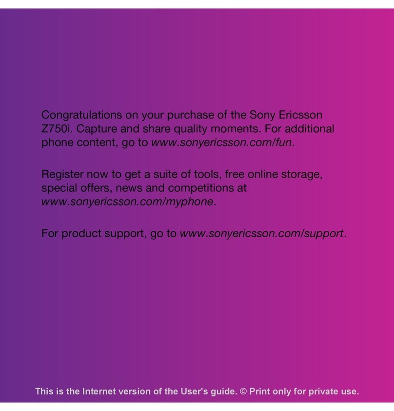 Sony Ericsson Z750i User manual