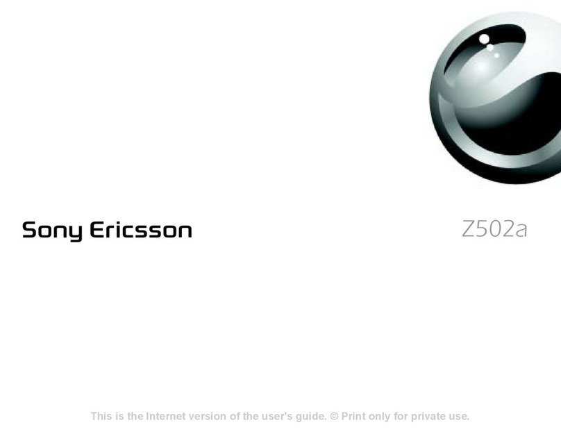 Sony Ericsson Z502a User manual