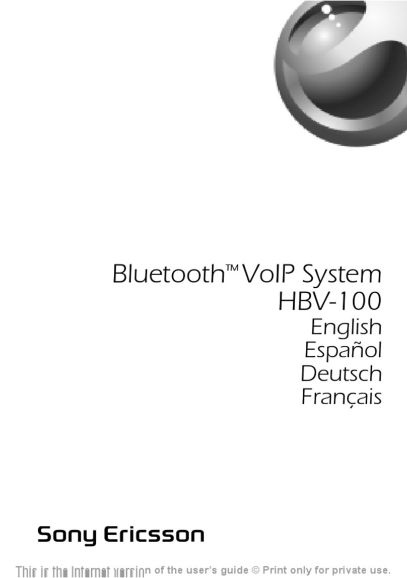 Sony Ericsson HBV-100 user guide