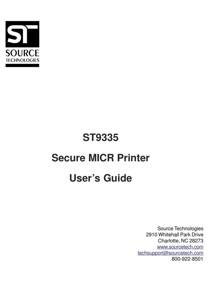 Source Technologies STI MICR ST9335  ST9335 ST9335 User manual