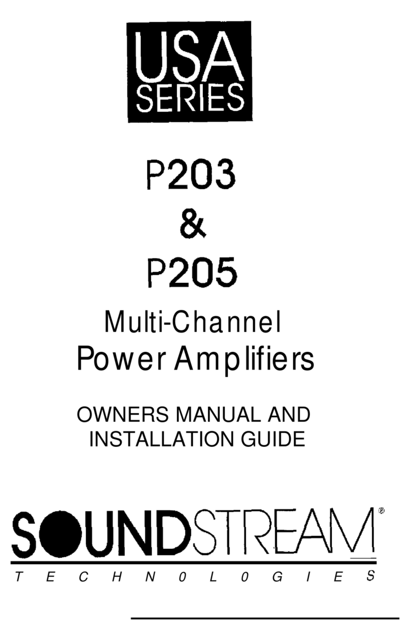 Soundstream P203 Programming manual