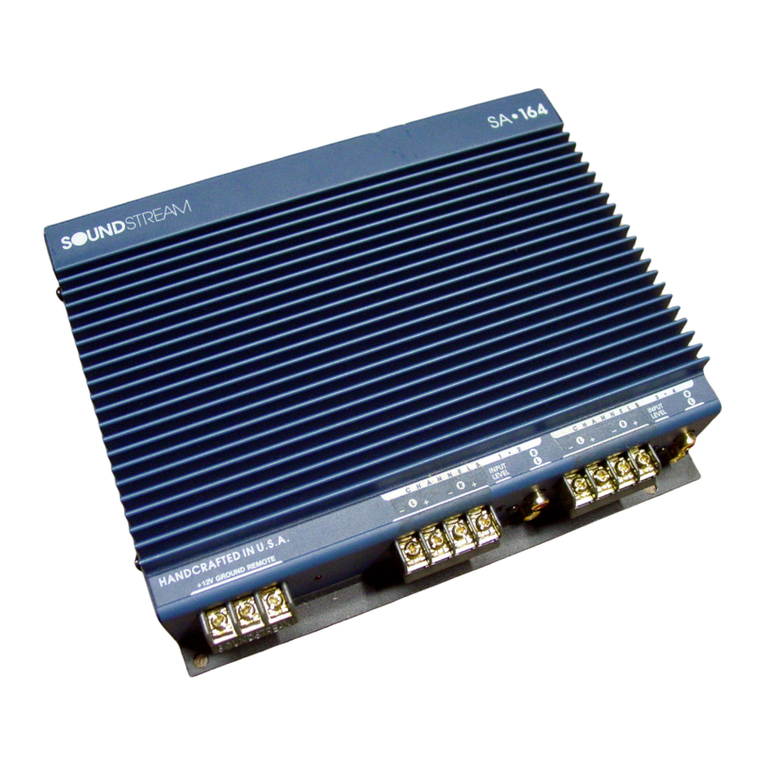 Soundstream SA 164 Programming manual