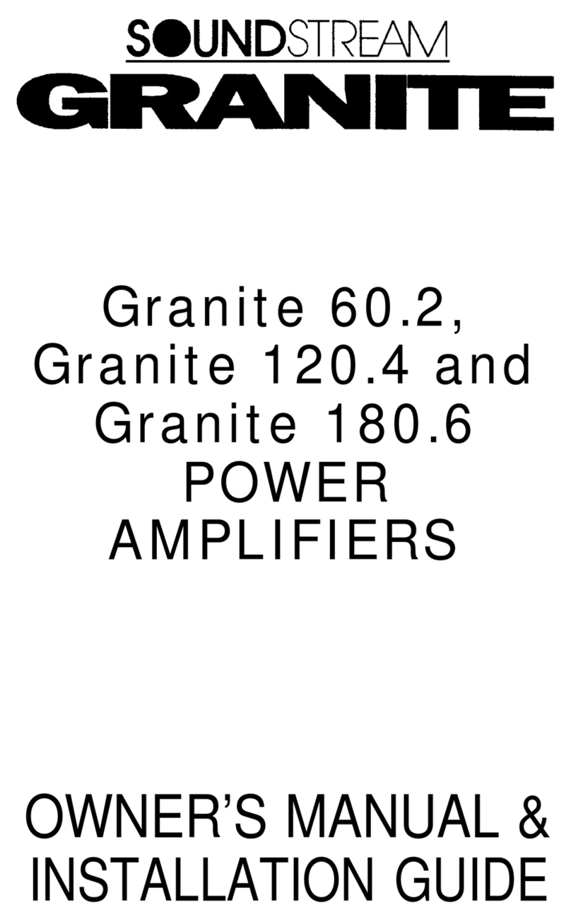 Soundstream Granite 120.4 Service manual