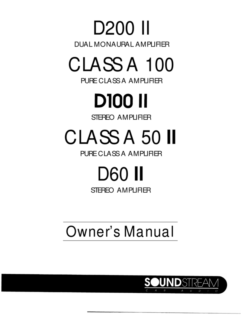 Soundstream CLASS-A-10.0 User manual