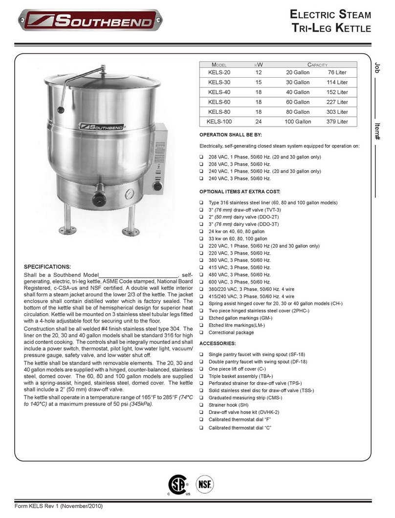 Southbend KELS-100 User manual