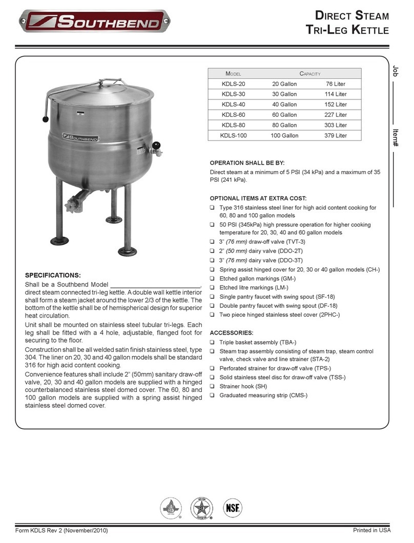 Southbend KDLS-100 User manual