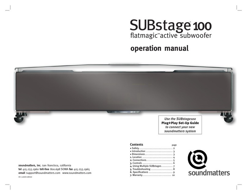 Soundmatters system Operation manual