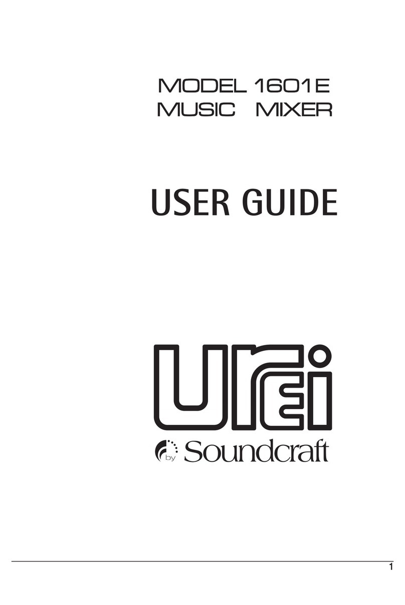 SoundCraft UREI 1601E user guide