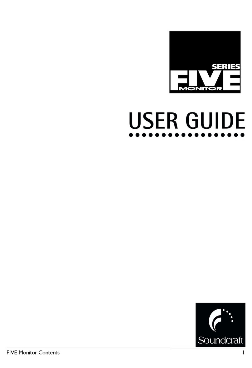 SoundCraft Five Monitor Series user guide