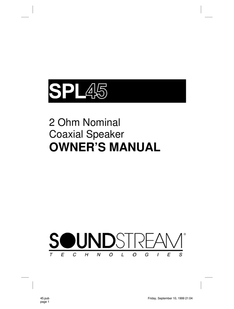 Soundstream SPL 45 owner's manual