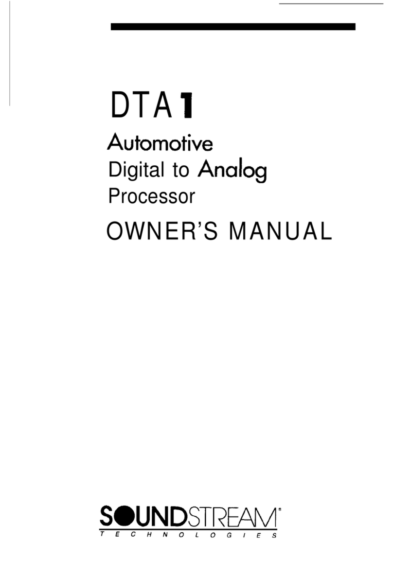 Soundstream DTA 1 User manual