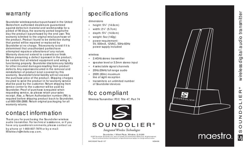 Soundolier Maestro Maestro Wireless Speaker Lamp user guide