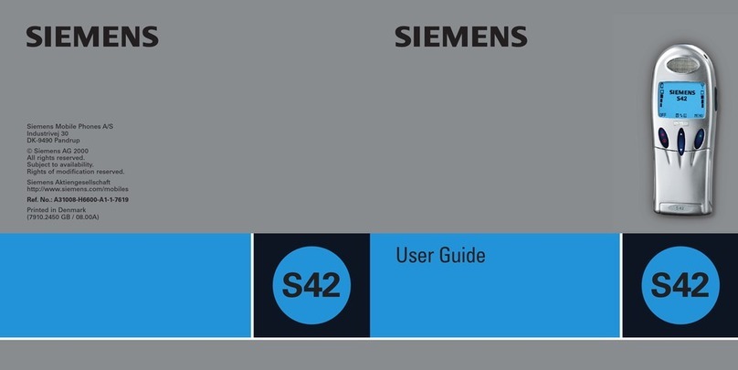 Siemens S42 user guide