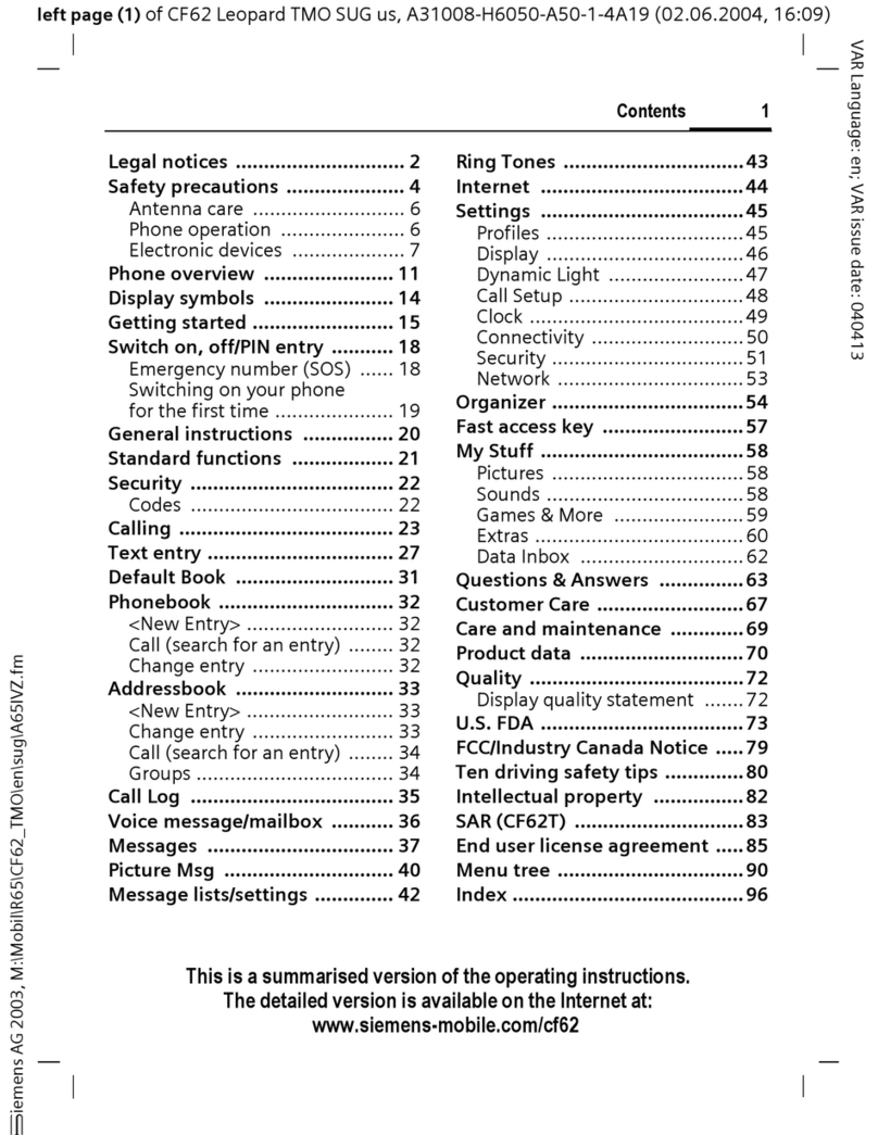 Siemens Mobile User manual