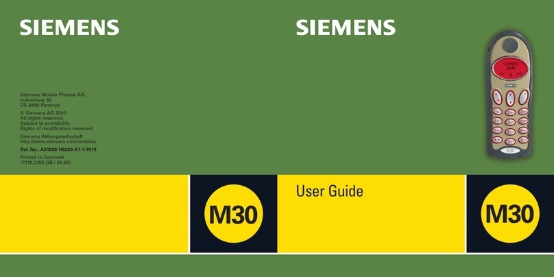 Siemens M30 User manual