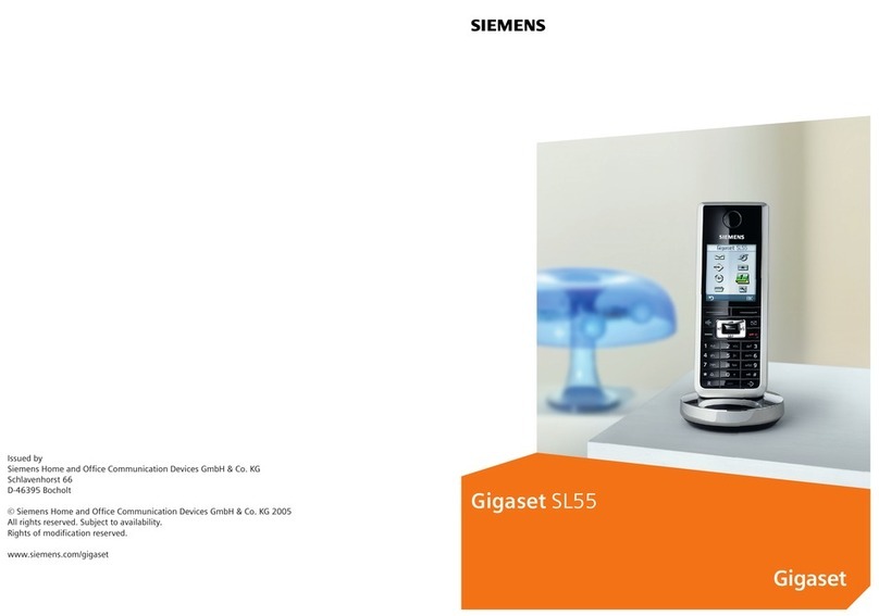 Siemens Gigaset SL55 User manual