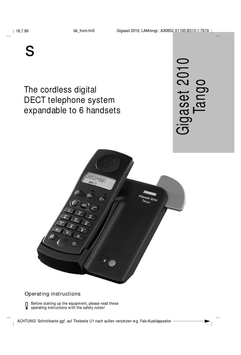 Siemens Gigaset 2010 Tango User manual