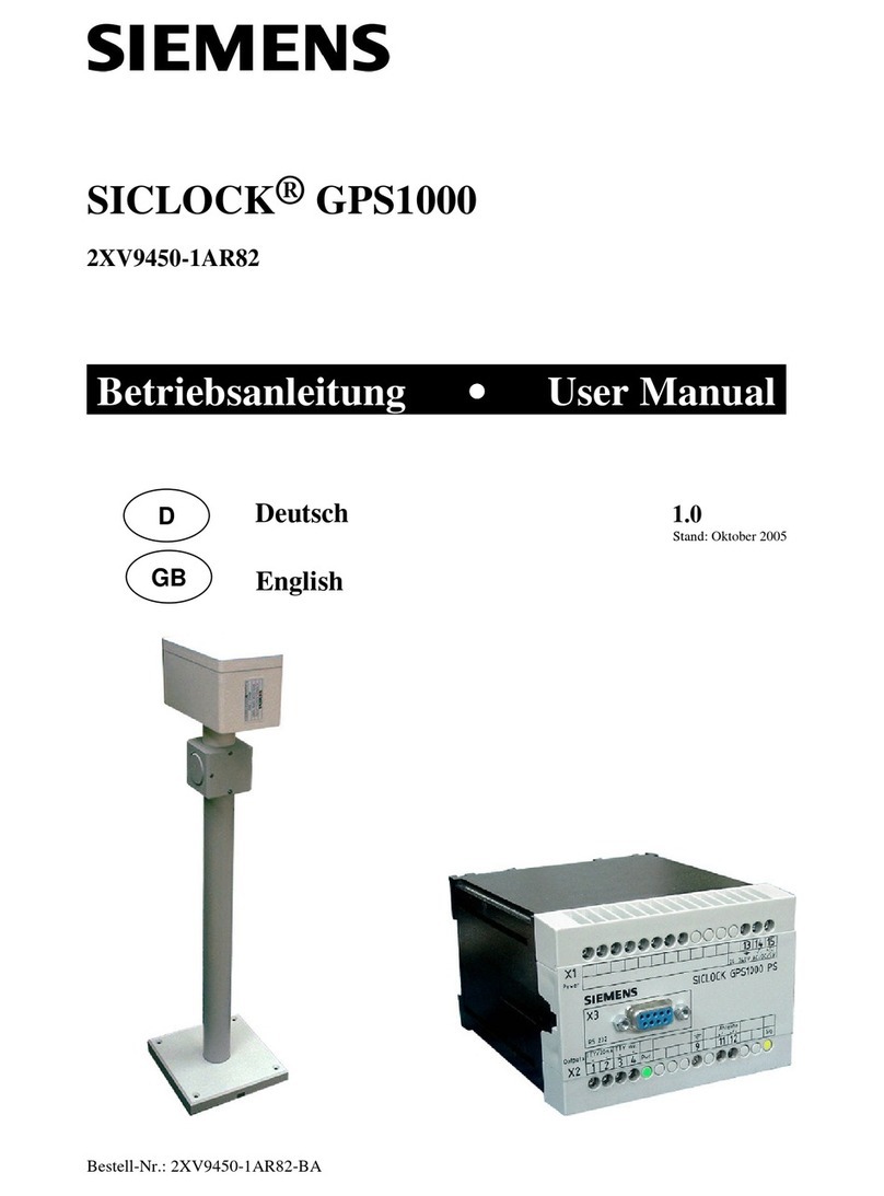 Siemens GPS1000 2XV9450-1AR82 User manual