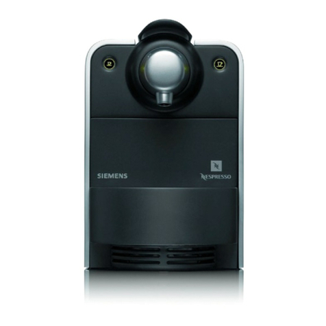 Siemens Nespresso ESSENZA AUTOMATIC SN30 User manual