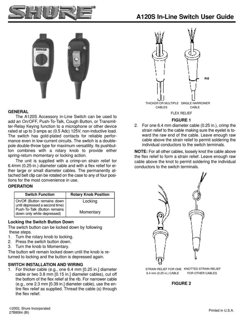 Shure A120S user guide