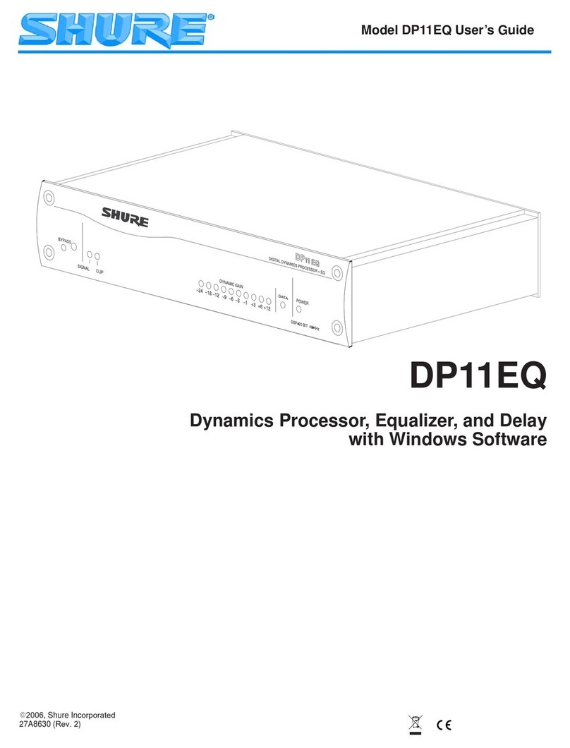 Shure DP11EQ User manual