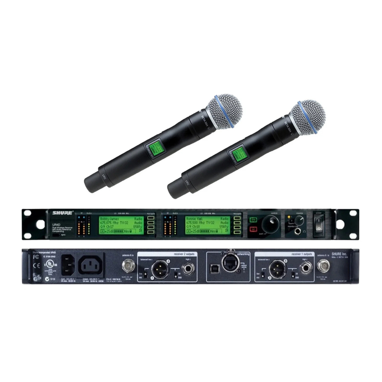 Shure The SM58 Vocal Artist UHF User manual