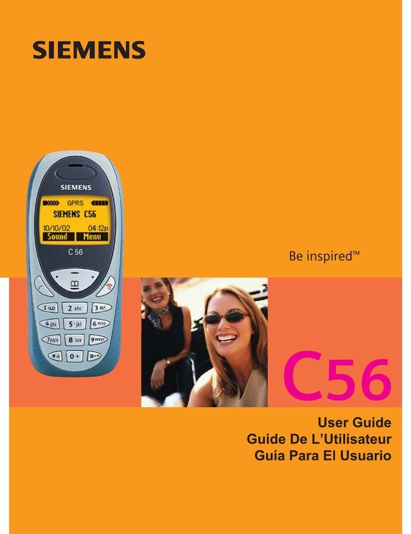 Siemens De inspired C56 User manual Siemens De inspired C56 User manual