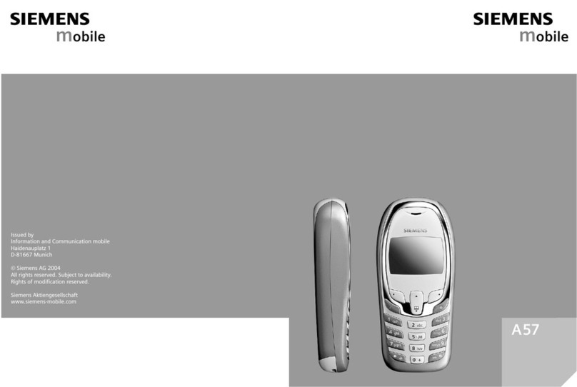 Siemens A57 User manual