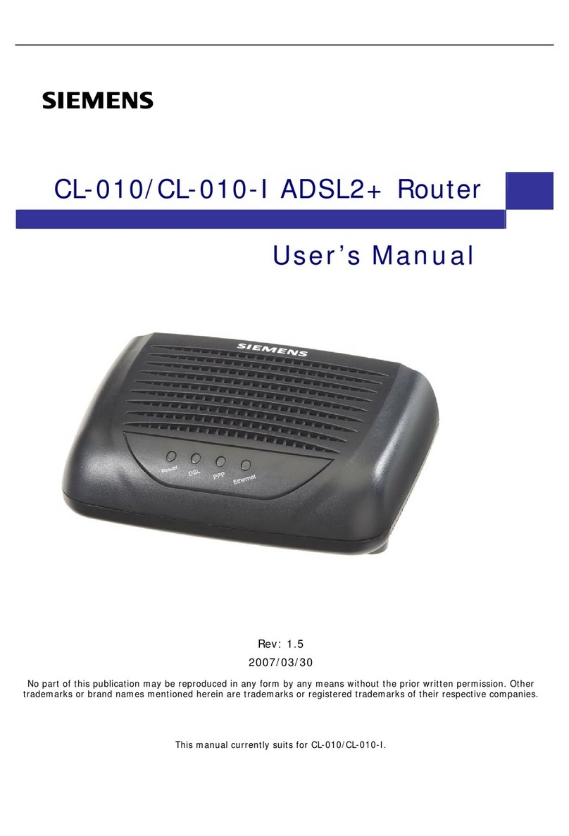 Siemens CL-010 User manual