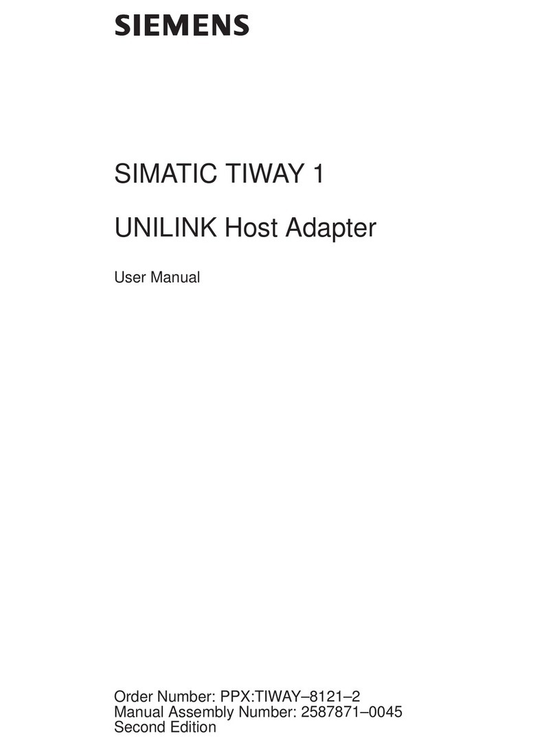 Siemens SIMATIC TIWAY 1 User manual Siemens SIMATIC TIWAY 1 User manual