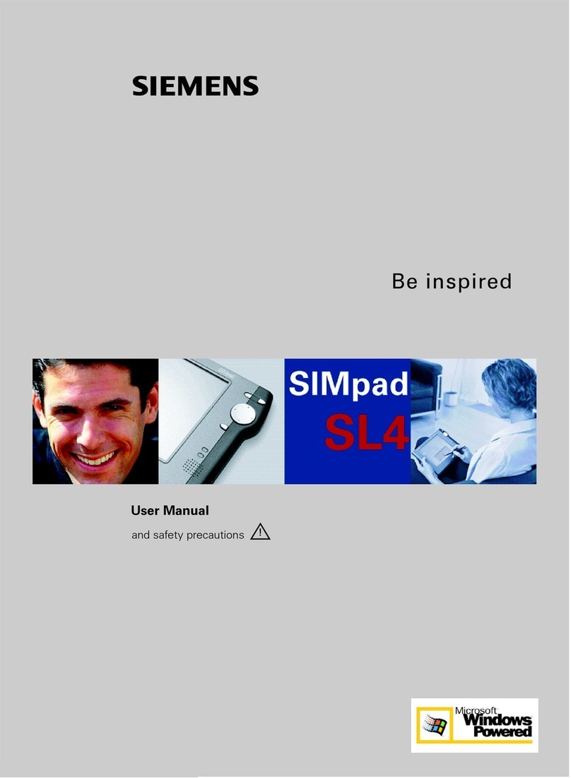 Siemens SIMpad SL4 User manual