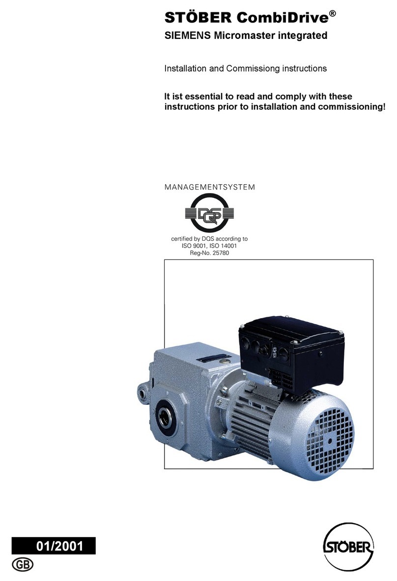Stober Stober CombiDrive CM150/3 Installation and operation manual Stober Stober CombiDrive CM150/3 Installation and operation manual